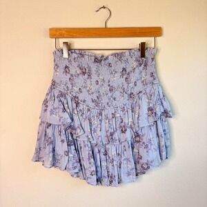 New Purple Floral Skort Cottagecore Size Small